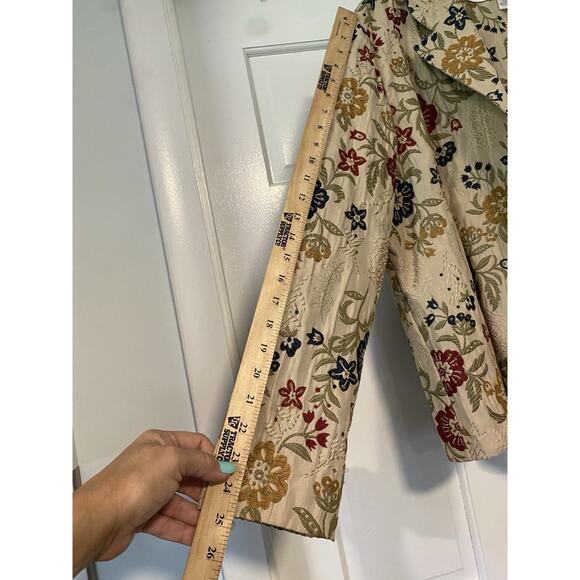 ALFRED DUNNER Tapestry Blazer Jacket Women's 20 Button Up Floral Notch Feminine - Picture 12 of 13